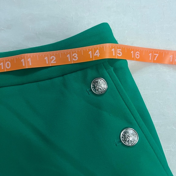 Rachel Zoe Green Pants with Silver Buttons - Picture 4 of 4